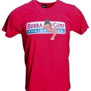 Bubba Gump Shrimp Co. T-Shirt Screenprinted S-3XL Heather Red Retro
